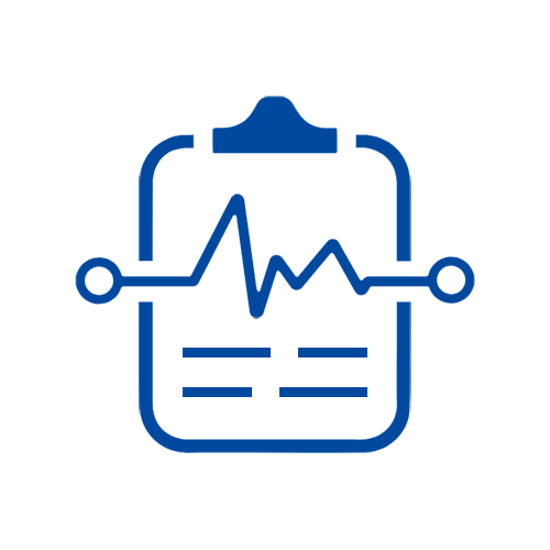 Clipboard with EKG icon